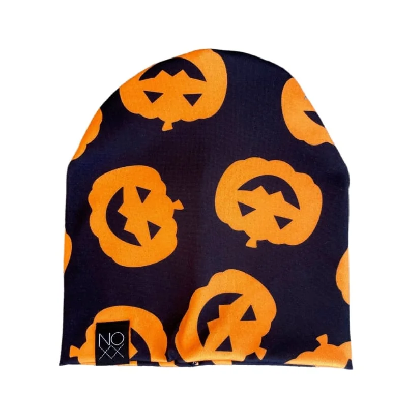 Halloween Pumpkins | Jersey Knit Beanie - Toddler