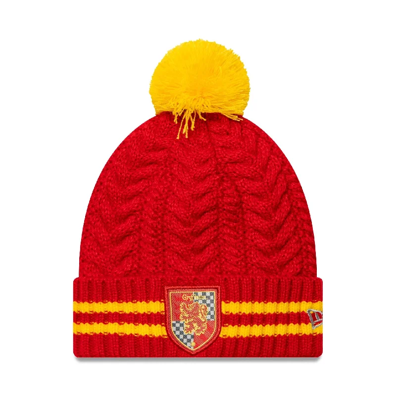 Harry Potter Youth Harry Potter Red Bobble Knit Beanie Hat