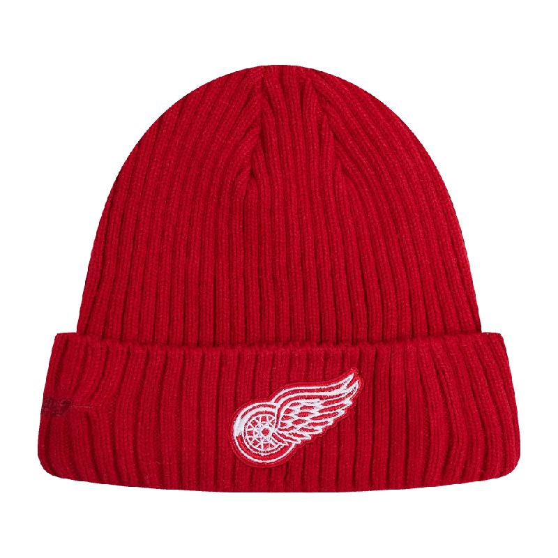 NHL DETROIT RED WINGS CLASSIC CORE UNISEX KNIT BEANIE (RED)