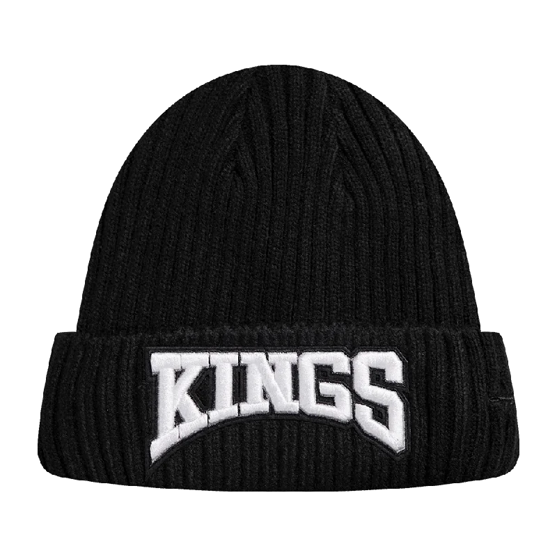 NHL LOS ANGELES KINGS CREST EMBLEM BEANIE (BLACK)