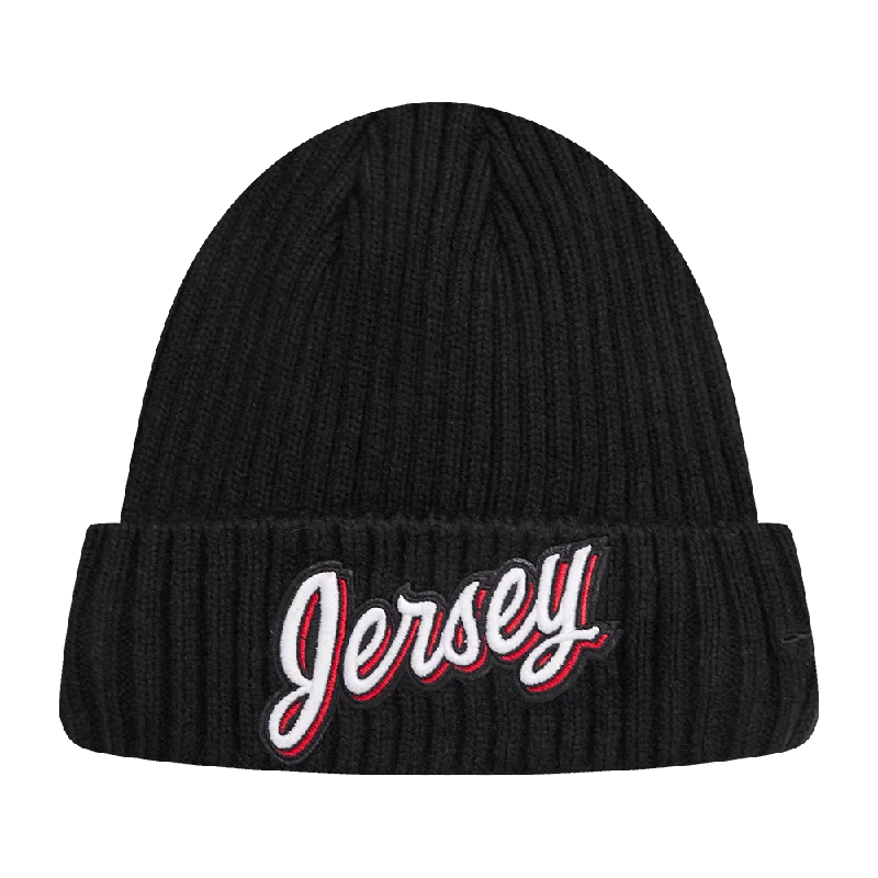 NHL NEW JERSEY DEVILS CLASSIC CORE KNIT BEANIE (BLACK)