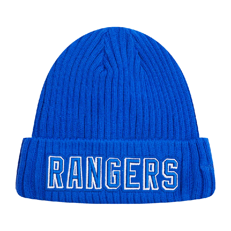 NHL NEW YORK RANGERS CLASSIC CORE UNISEX KNIT BEANIE (ROYAL BLUE)