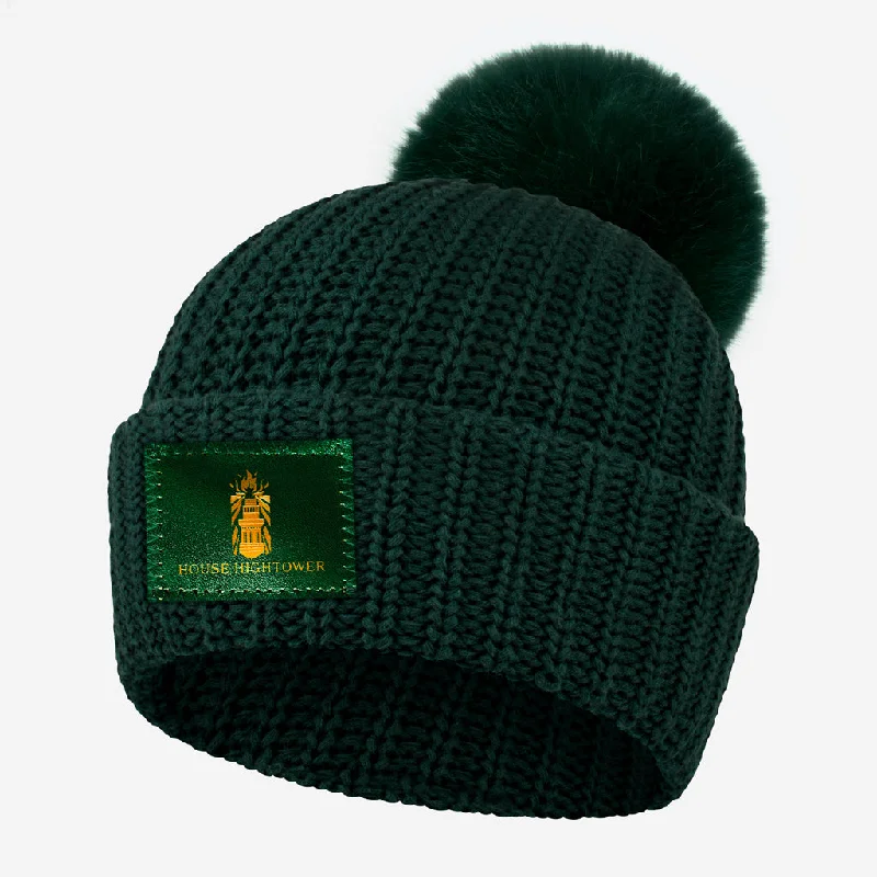 House Hightower Hunter Green Pom Beanie