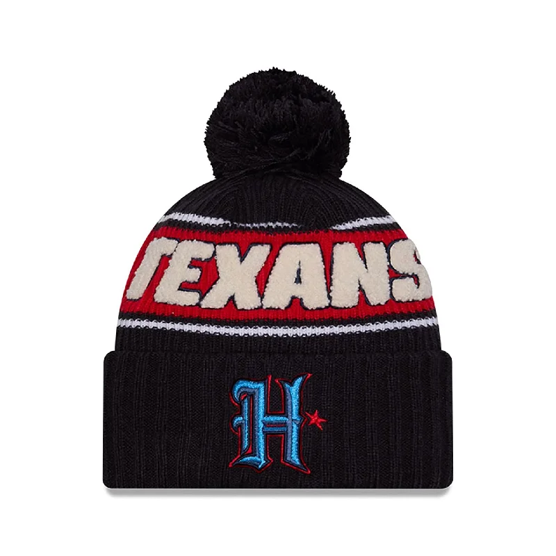 Houston Texans NFL Sideline 2024 Navy Sport Knit Beanie Hat