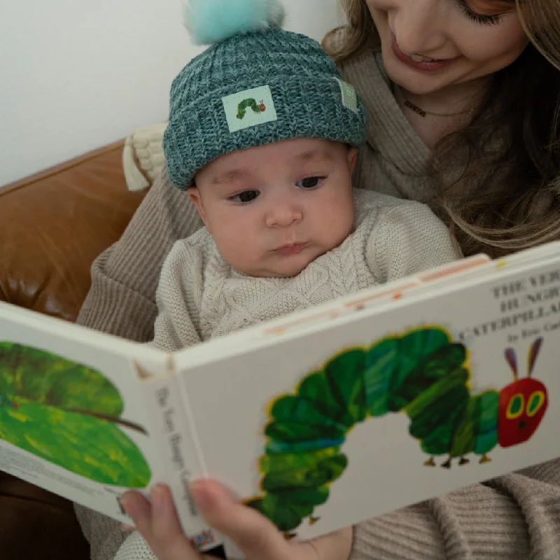 Hungry Caterpillar Baby Pom Beanie + Book