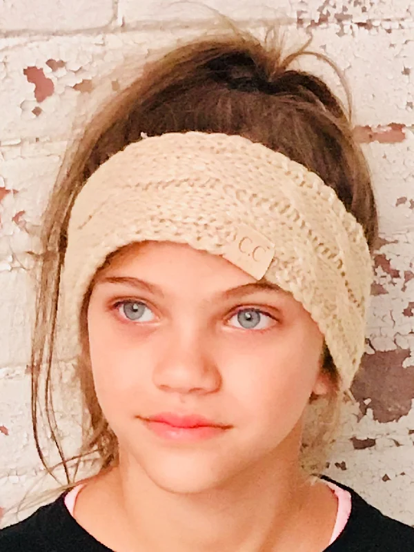 HW-20-KIDS BEIGE HEADWRAP