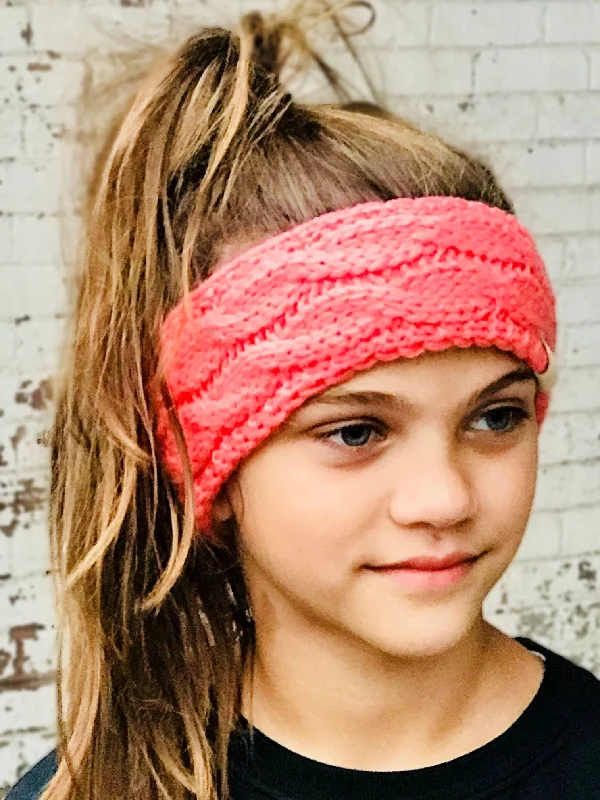 HW-20-KIDS CORAL HEADWRAP