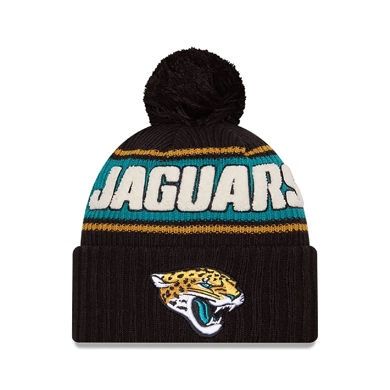 Jacksonville Jaguars NFL Sideline 2024 Black Sport Knit Beanie Hat