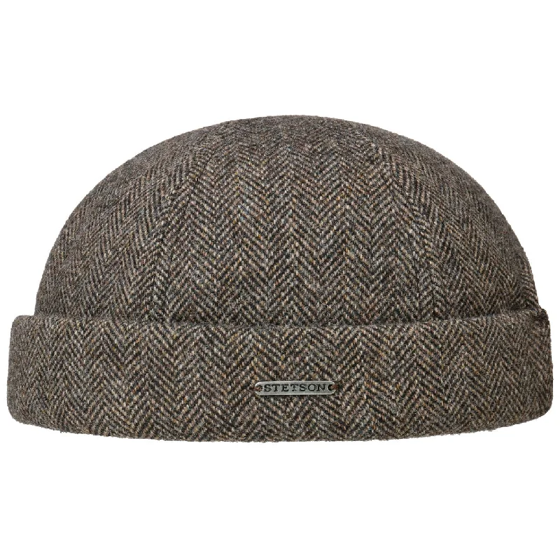 Lavoy Herringbone Wool Docker Hat by Stetson