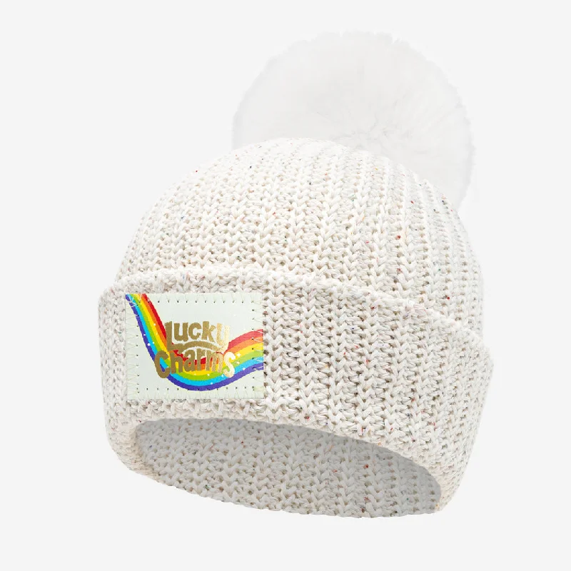 Lucky Charms Natural Confetti Kids Pom Beanie