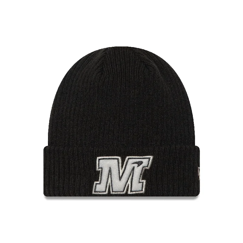 McLaren Racing Puff Patch Black Cuff Knit Beanie Hat