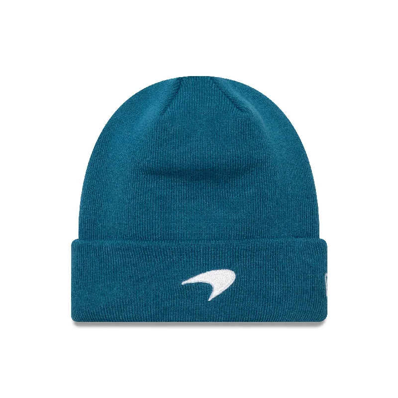 McLaren Racing Seasonal Turquoise Cuff Knit Beanie Hat