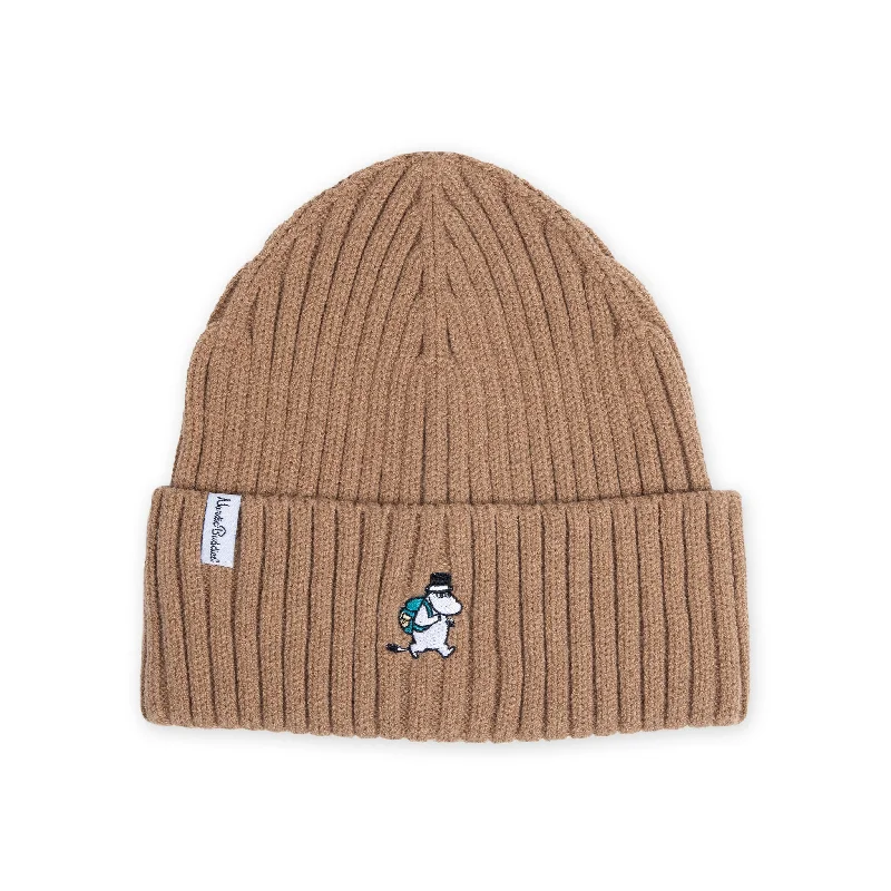 Moominpappa Winter Hat Beanie Adult - Brown