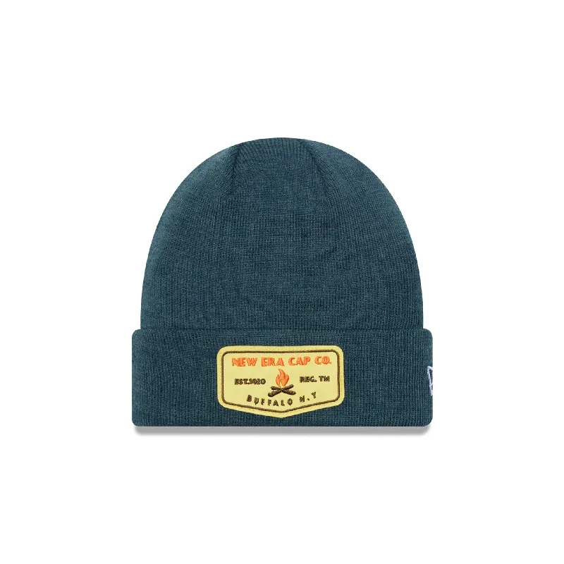 New Era Green Cuff Knit Beanie Hat