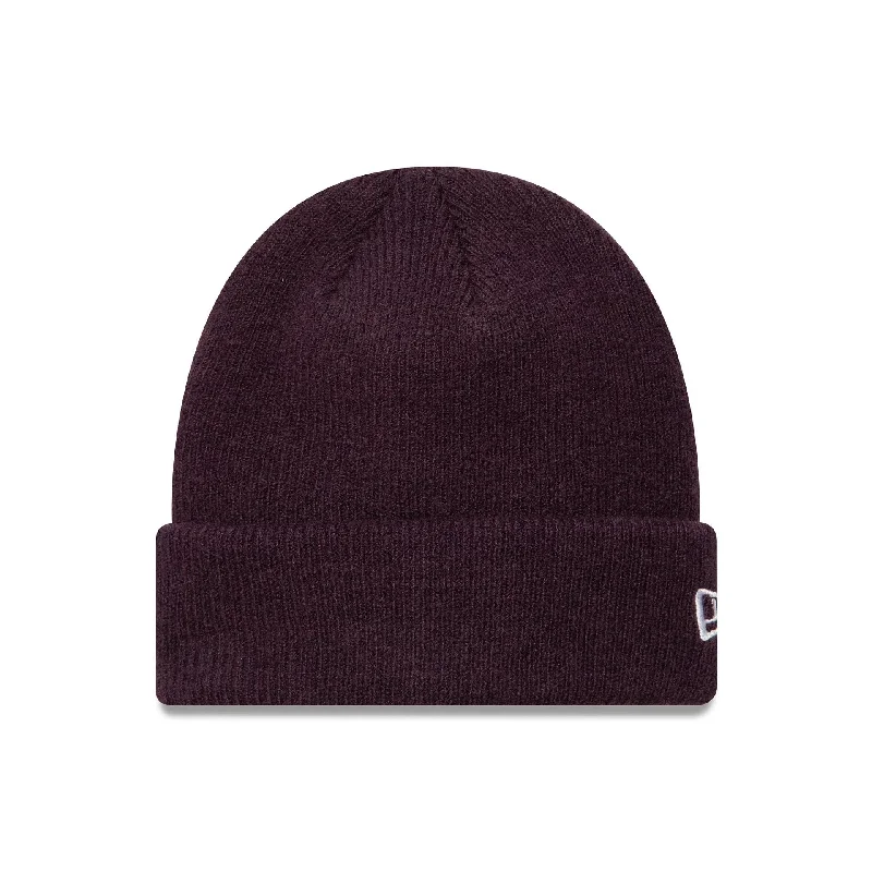 New Era Seasonal Dark Purple Cuff Knit Beanie Hat