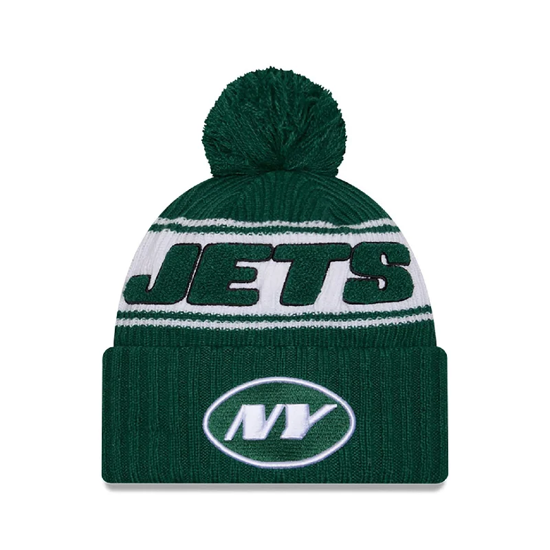 New York Jets NFL Sideline 2024 Green Sport Knit Beanie Hat