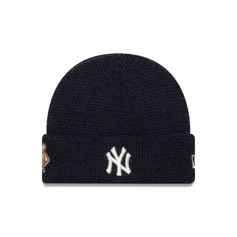 New York Yankees Navy Short Cuff Knit Beanie Hat