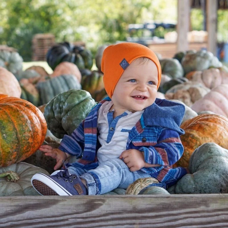 Orange | Jersey Knit Beanie - Newborn/Infant