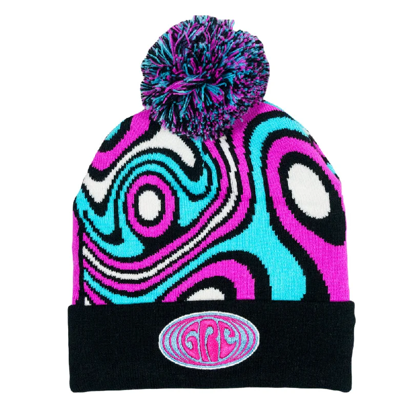 Outta Sight Blue Pom Beanie