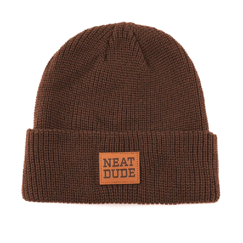 Patch Beanie - Walnut