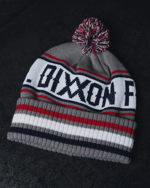 Puff Ball Beanie - Gray