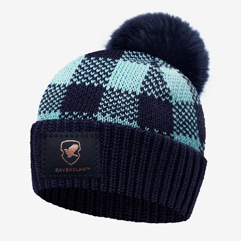 Ravenclaw™ Buffalo Check Pom Beanie