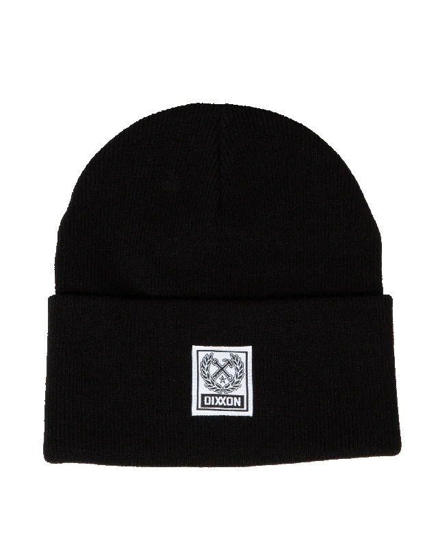 Ribbed Beanie - Black