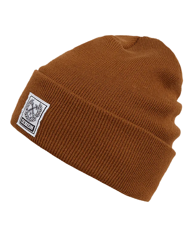 Ribbed Beanie - Brown