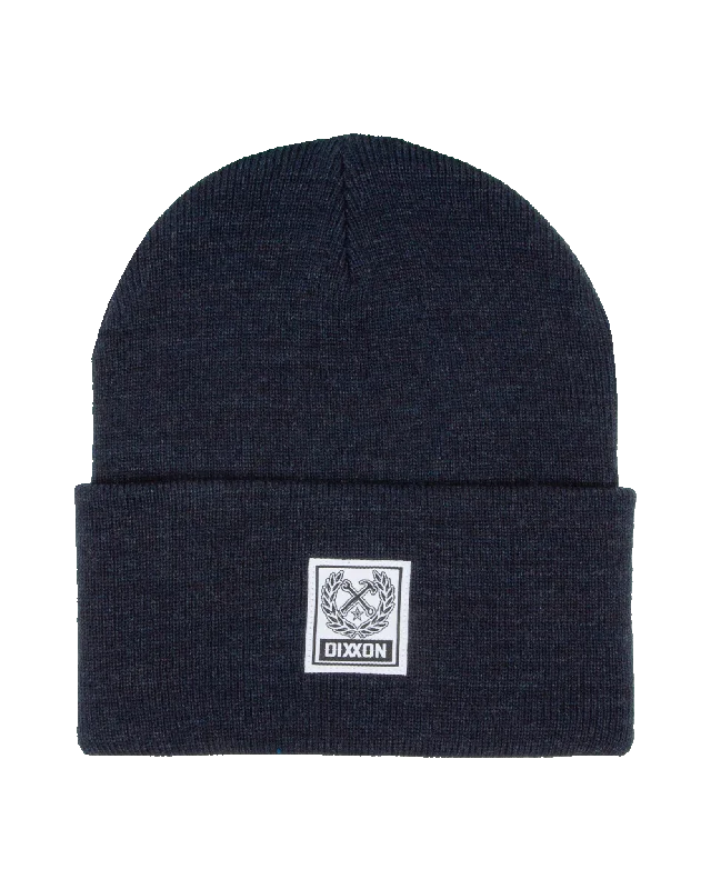 Ribbed Beanie - Heather Navy