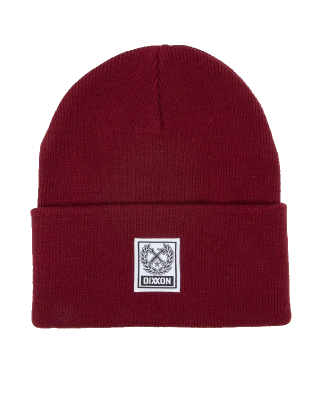 Ribbed Beanie - Maroon