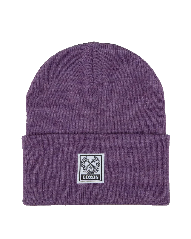 Ribbed Beanie - Purple