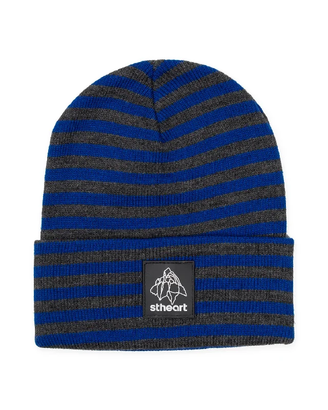 Rock Logo Beanie | Blue/Grey