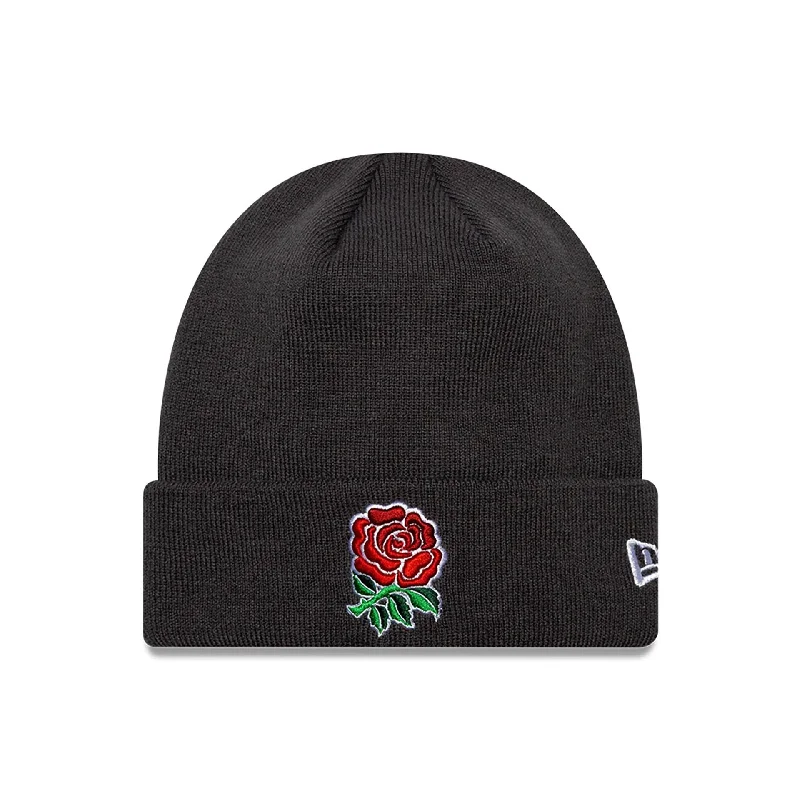 Rugby Football Union Seasonal Dark Grey Cuff Knit Beanie Hat