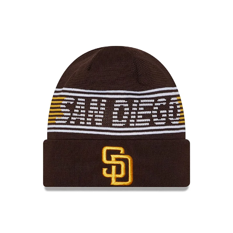 San Diego Padres City Connect Dark Brown Sport Knit Beanie Hat