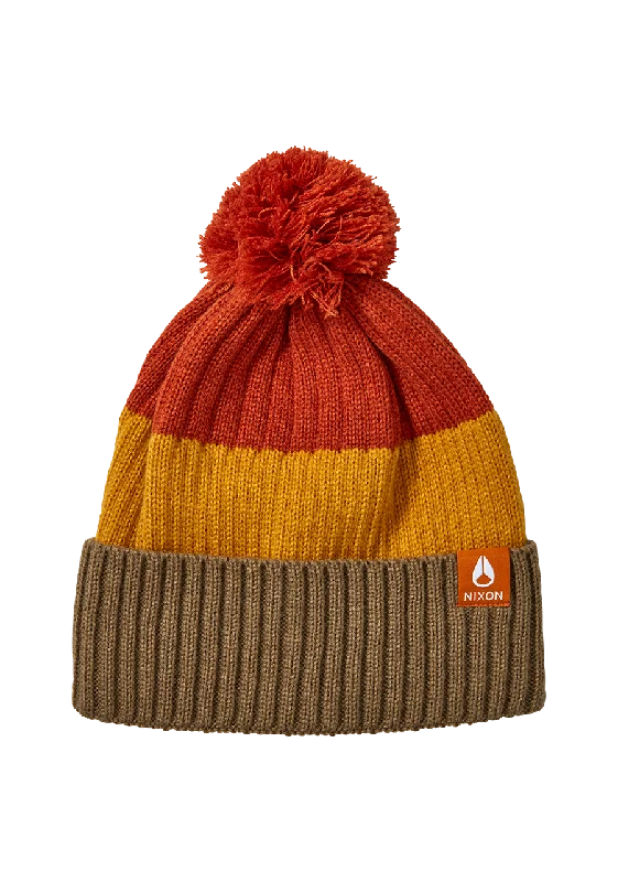 Schrader Pom Beanie - Vintage Orange Multi