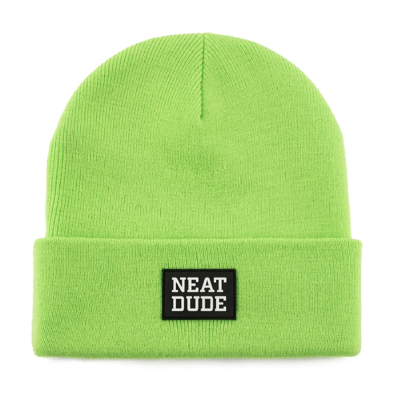 Stamp Beanie - Lime