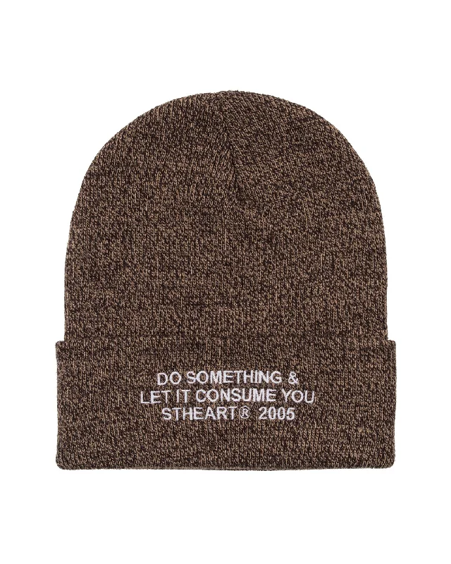 Statement Beanie | Brown Onyx