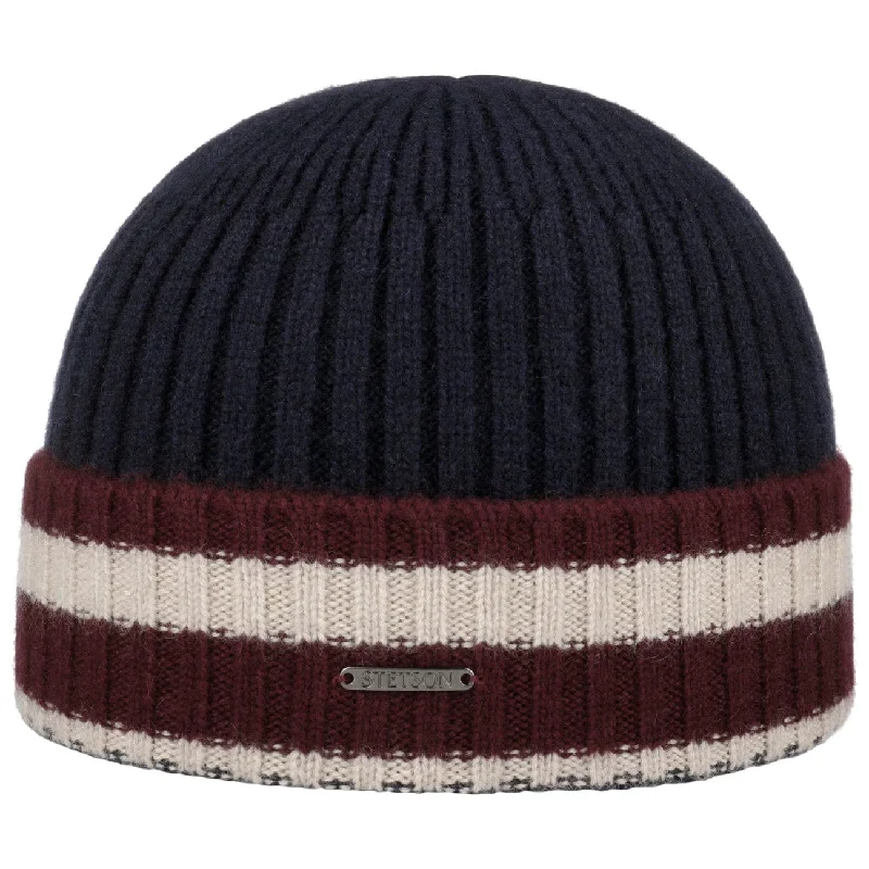 Valcott Cuff Cashmere Beanie Hat by Stetson