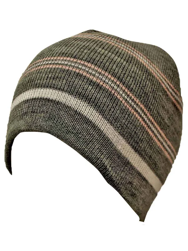 Striped Tight Fitting Beanie Cap Hat