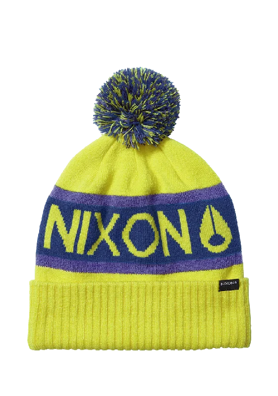 Teamster Beanie  II - Citron / Purple