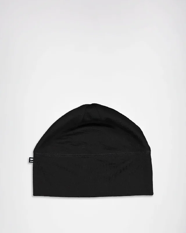 Tech Merino Under Helmet Beanie - Black