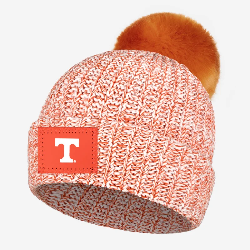 Tennessee Volunteers Orange Speckled Pom Beanie