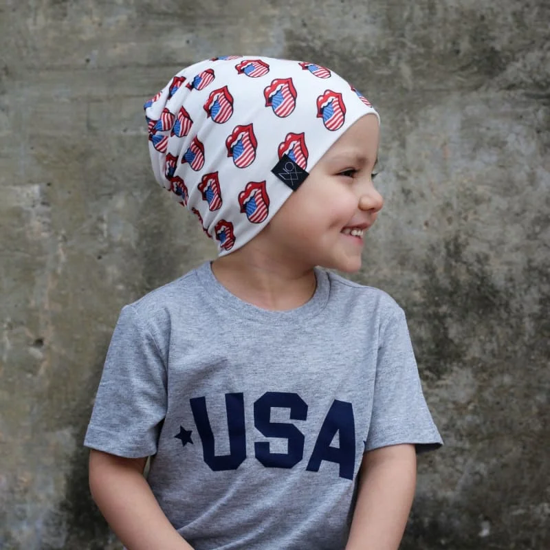 USA Lips | Jersey Knit Beanie