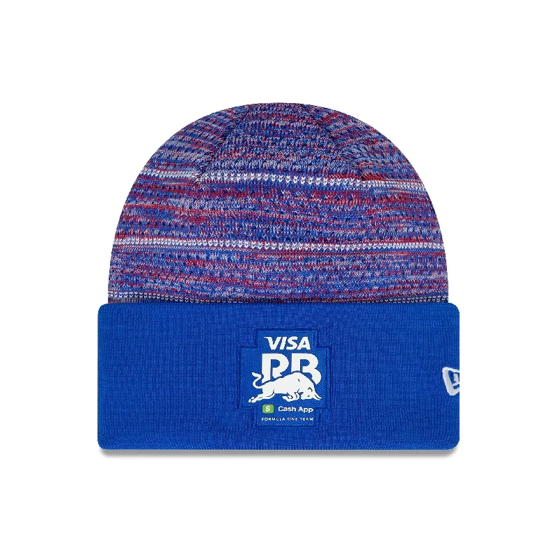 Visa Cash App RB Team Dark Blue Wide Cuff Knit Beanie Hat