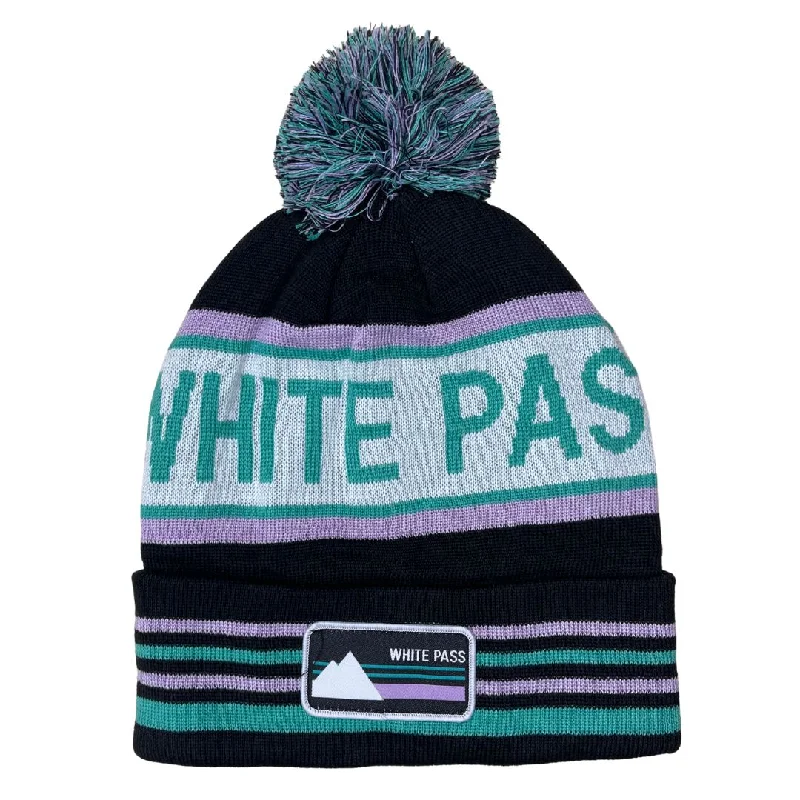 WP Teal/Purple Striped Beanie