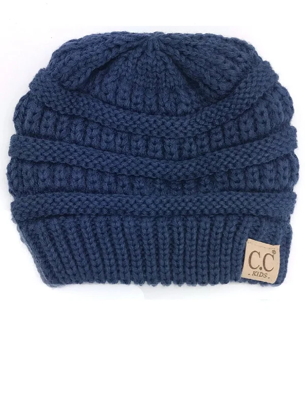 YJ-847 Dark Denim Kid Beanie