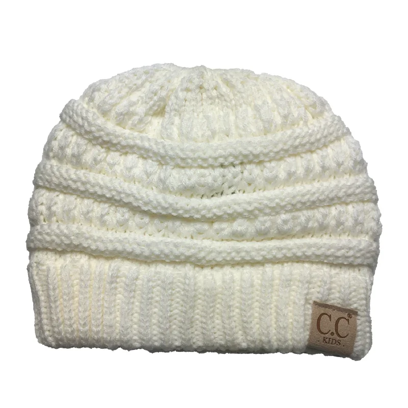 YJ-847 Ivory Kid Beanie