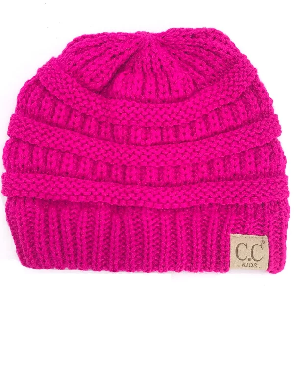 YJ-847 Neon Pink Kid Beanie