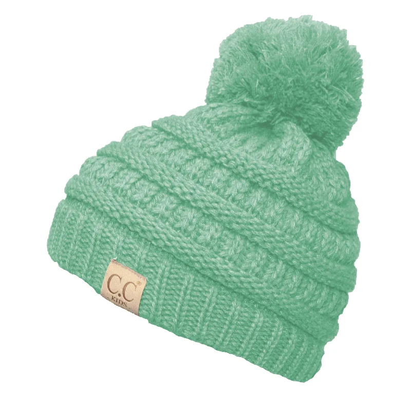 YJ-847 POM Mint Kid Beanie